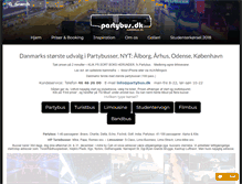 Tablet Screenshot of partybus.dk